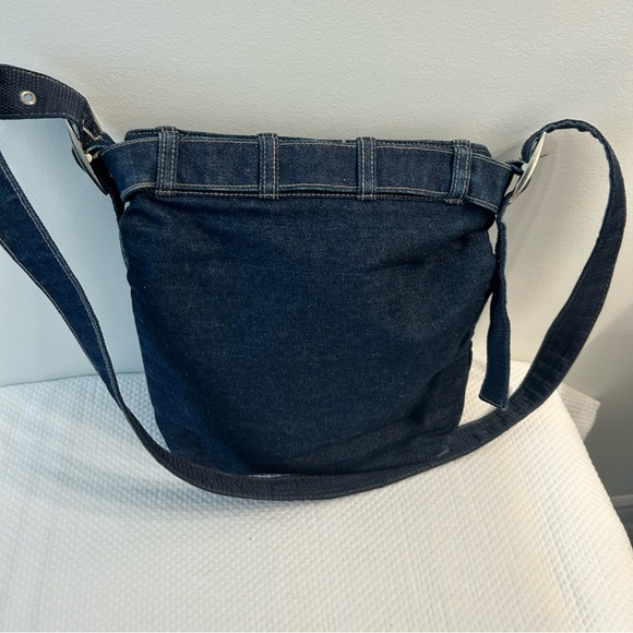 Beautiful Denim shoulder/crossbody bag with silver foil - Picture 5 of 5